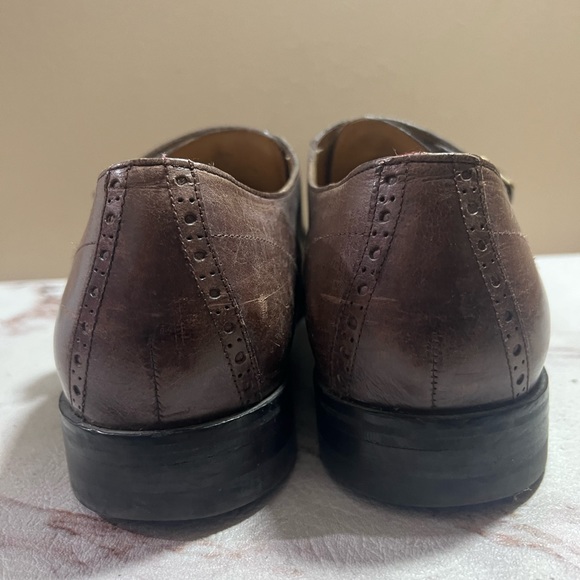 Cole Haan Brown Leather Cap Toe Double Monk Strap Shoes Men Size 13 M. main image 6
